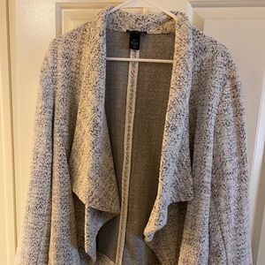 Blazer with open drape front